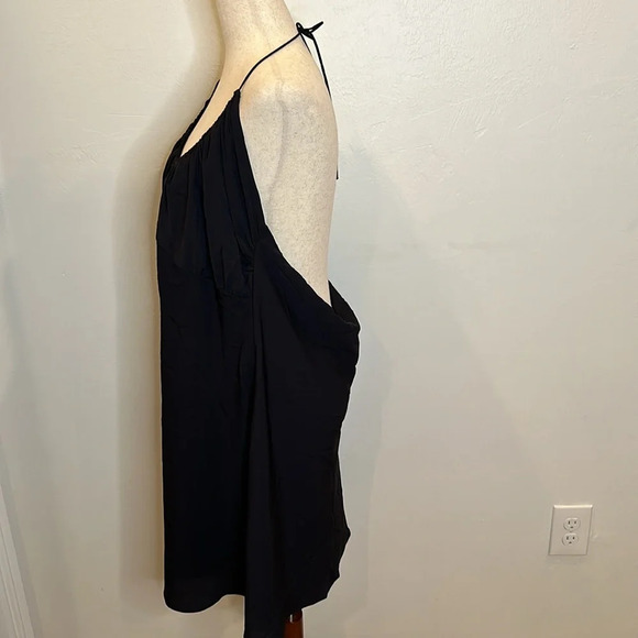 ABERCROMBIE & FITCH HALTER TIE LOW BACK BLACK DRESS NEW WITH TAGS XL - Picture 4 of 7